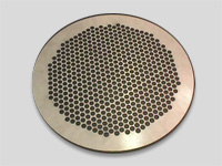 Titanium baffle plate